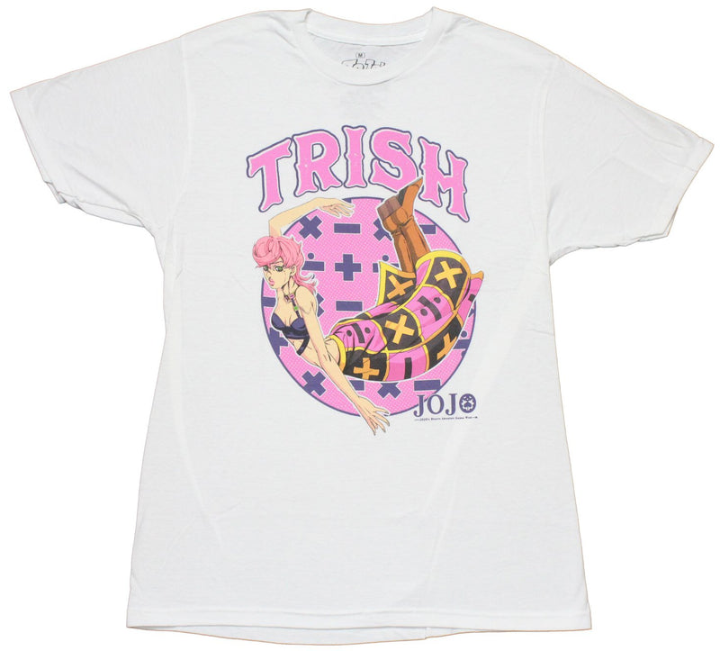 Jojo's Bizarre Adventure Mens T-Shirt - Trish Floating in Kanji Circle - Inmyparentsbasement.com