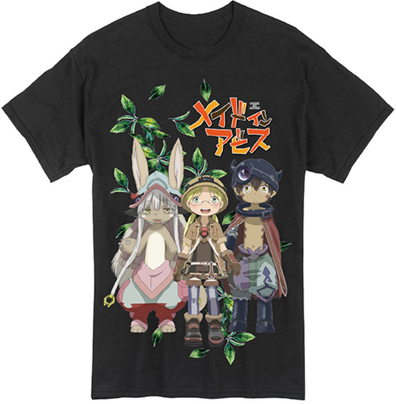 Great Eastern Entertainment Men's Made in Abyss Group Mans T-Shirt - Inmyparentsbasement.com