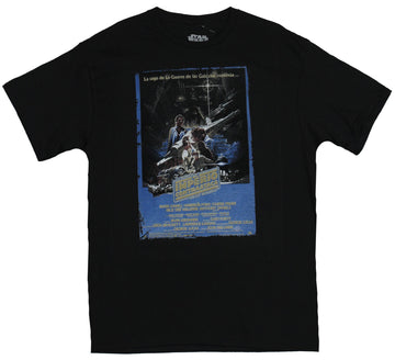 Star Wars Mens T-Shirt - Spanish Release Empire Strikes Back Movie Poster