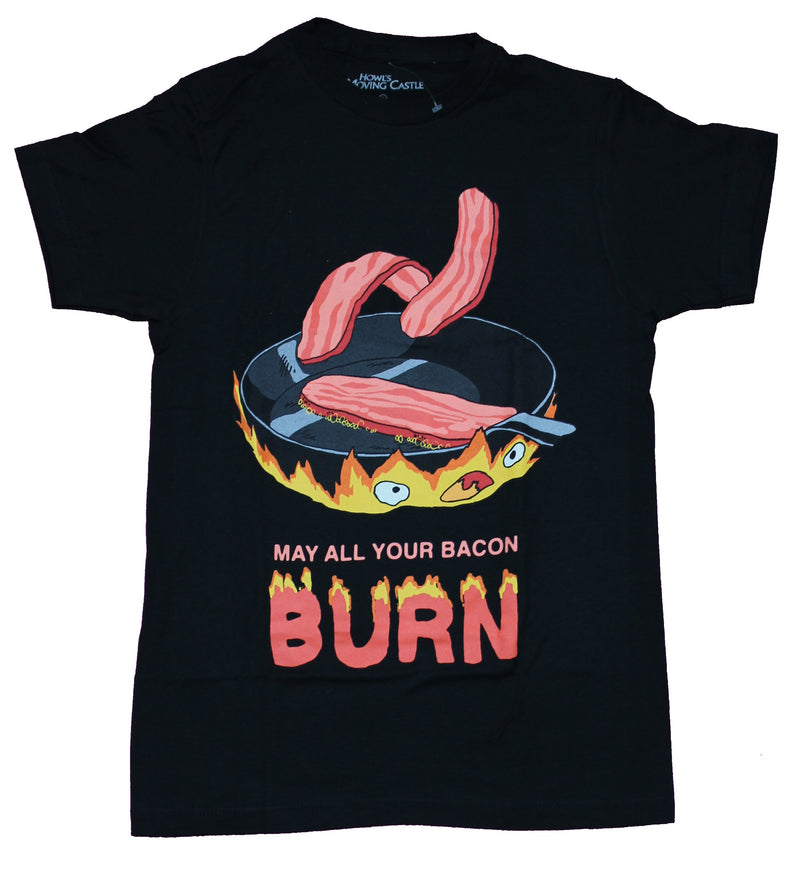 Howl's Moving Castle Mens T-Shirt - May All Your Bacon Burn