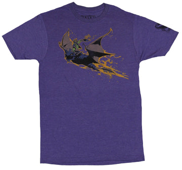 DOTA 2 Mens T-Shirt - Bat Rider Flaming Image