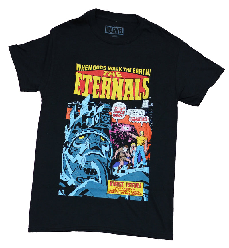 The Eternals Mens T-Shirt - When Gods Walk the Earth Cover Image - Inmyparentsbasement.com