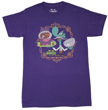 Chowder Mens T-Shirt -  Duo Chowing Down in Picture Frame