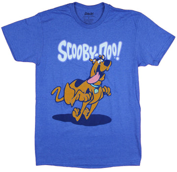 Scooby Doo Mens T-Shirt  - Scooby Running With Tongue Out Image