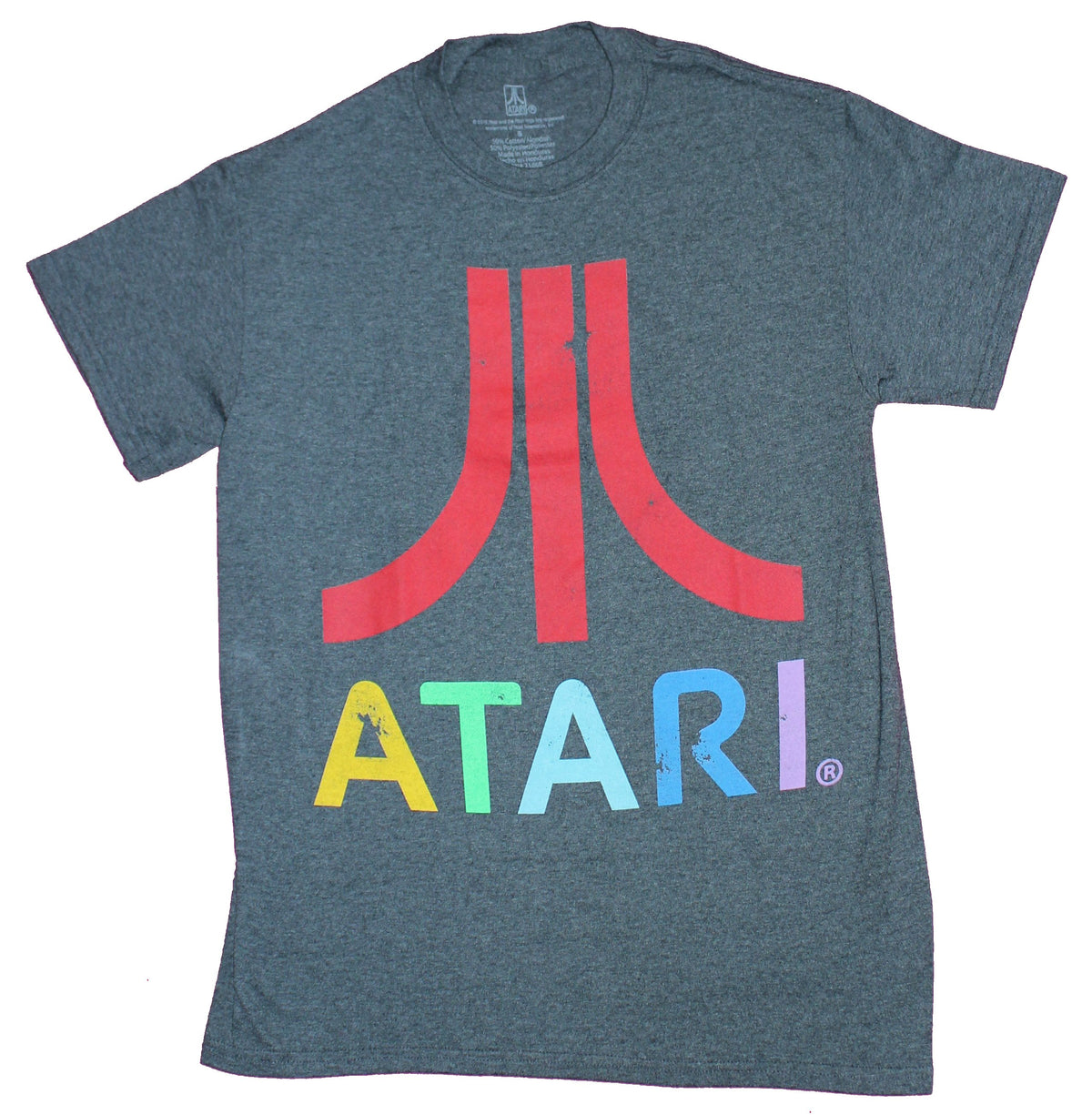 Atari Mens T-Shirt - Classic Multicolor Logo Image ...