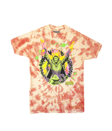 Doctor Strange (Marvel Comics) Mens T-Shirt - Bright Neon Doctor Cosmic Circle