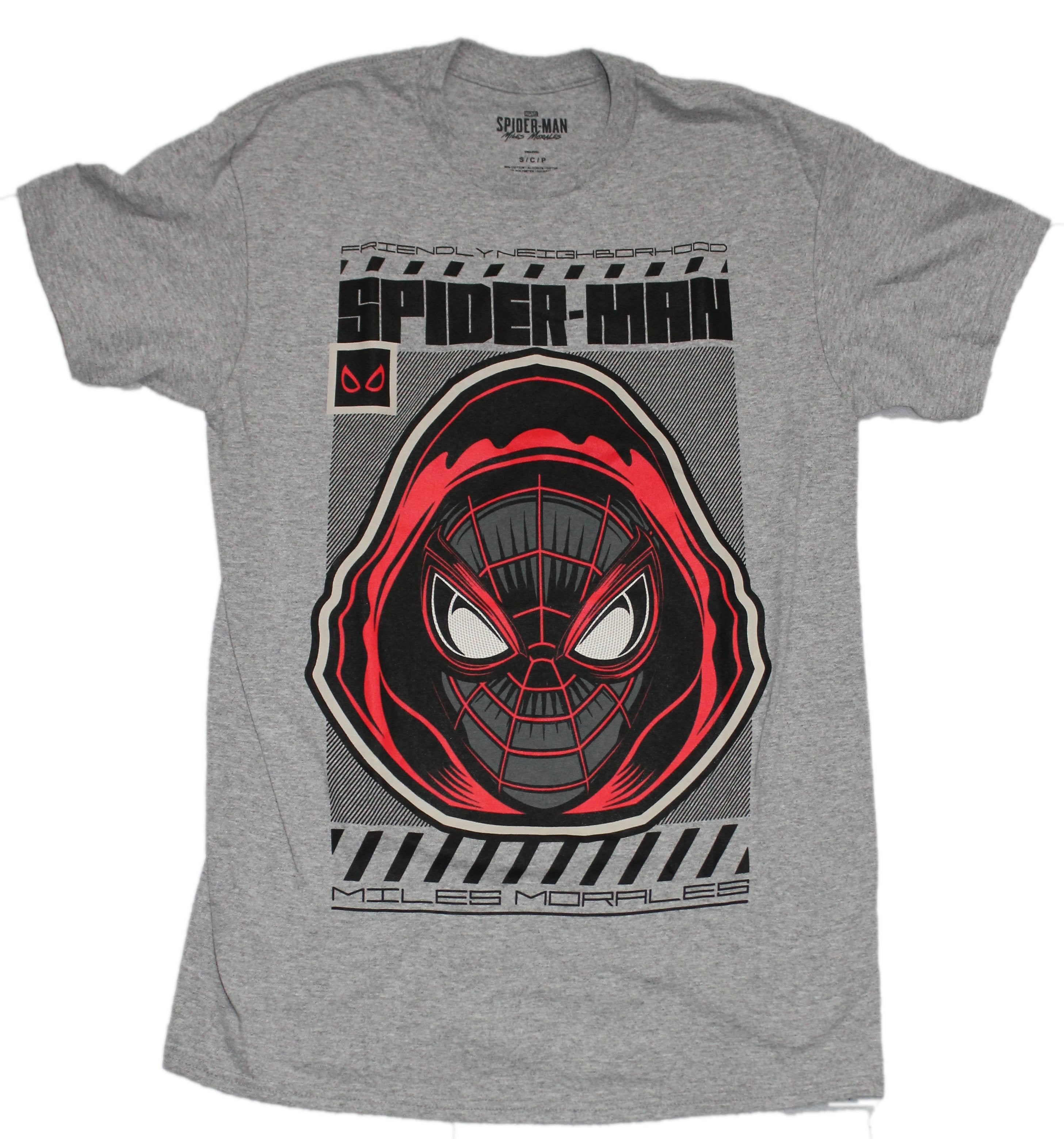 Spider-Man Mens T-Shirt Mikle Morales Friendly Neighborhood