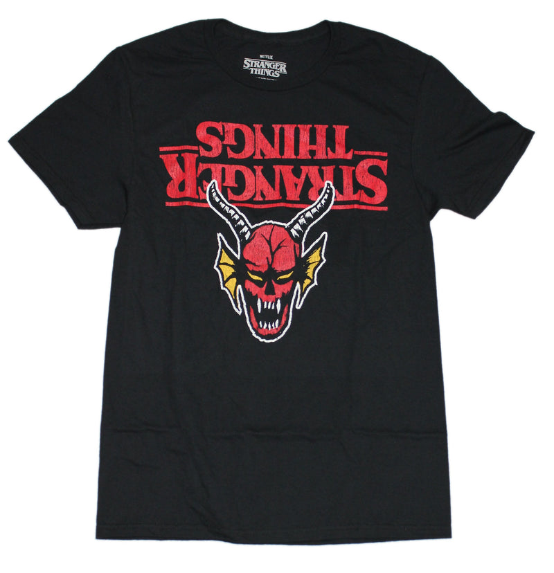 Stranger Things Mens T-Shirt - Upside Down Hellfire Logo