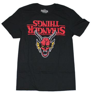 Stranger Things Mens T-Shirt - Upside Down Hellfire Logo