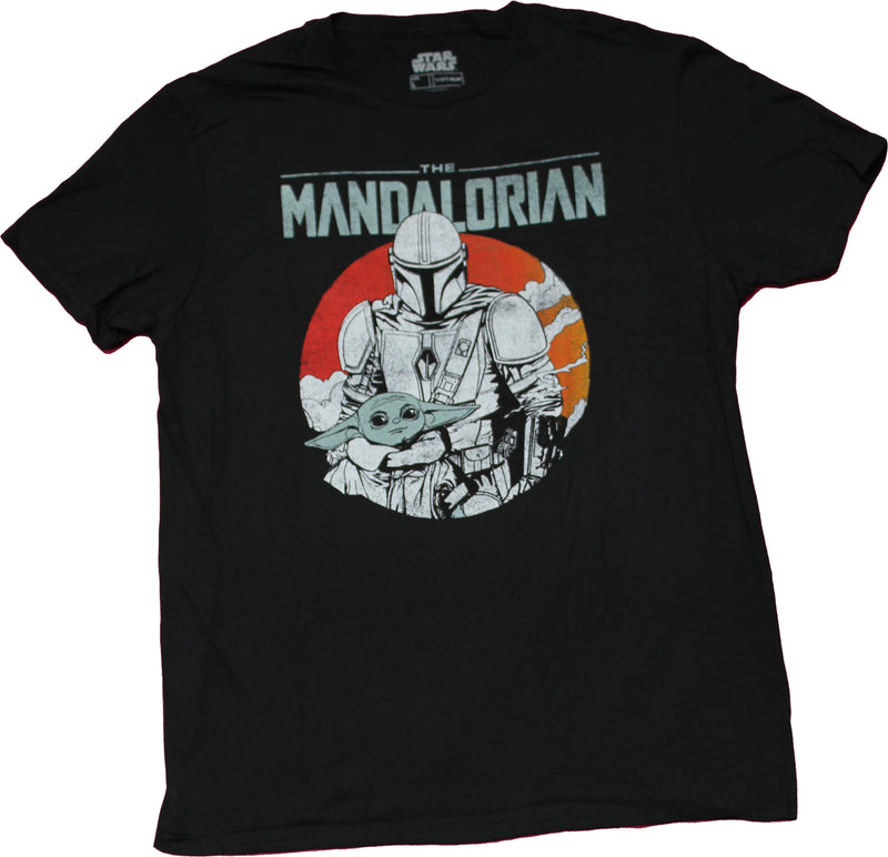 Star Wars Mens T-Shirt - The Mandalorian & Grogu in  and