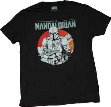 Star Wars Mens T-Shirt - The Mandalorian & Grogu in  and