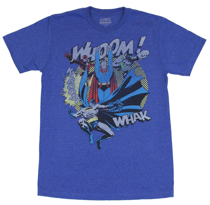 Justice League (DC Comics) Mens T-Shirt - Whoom! Wham Superman Batman & More - Inmyparentsbasement.com