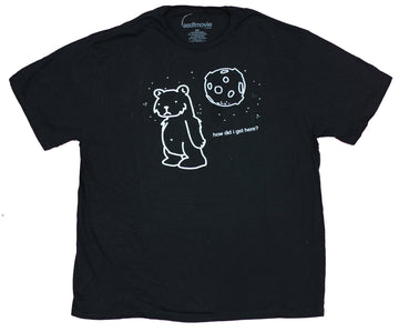 ASDF Movie Mens T-Shirt - How Did I Get Here Space Bear Image