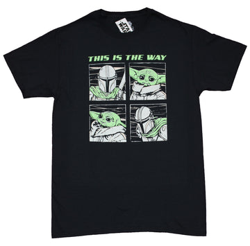 Star Wars The Mandalorian Mens T-Shirt - Mando Grogu 4 Box Image