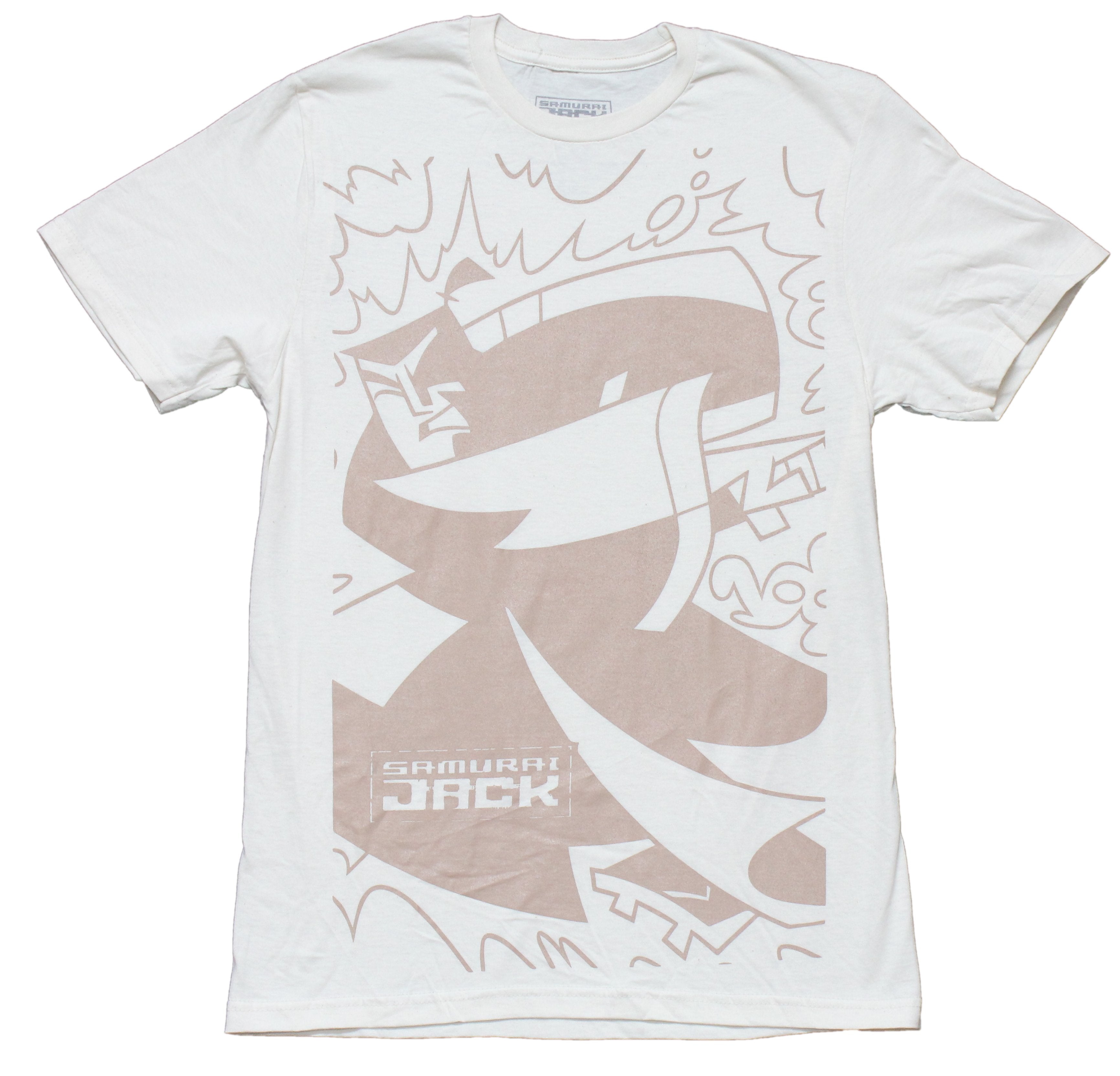 Samurai Jack Mens T-Shirt - Giant Monochromatic Action Shot