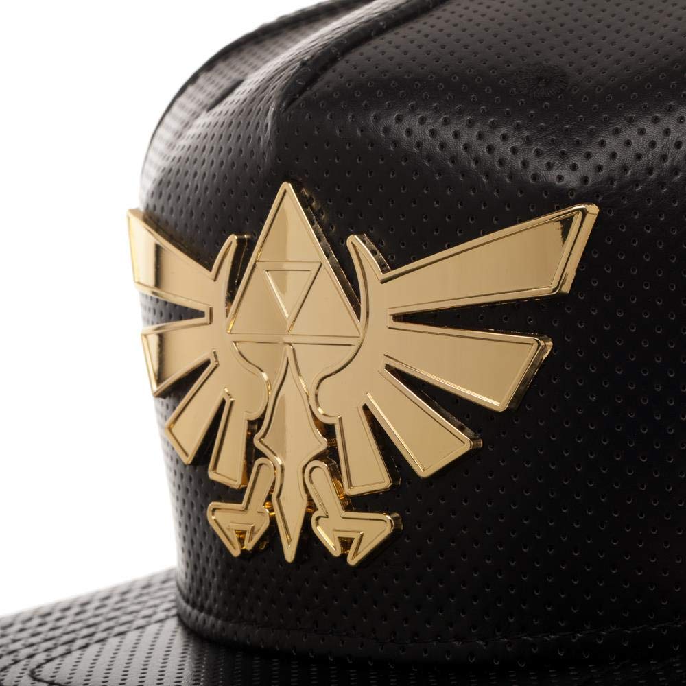 Legend of Zelda Gold Metal Logo Snapback Hat