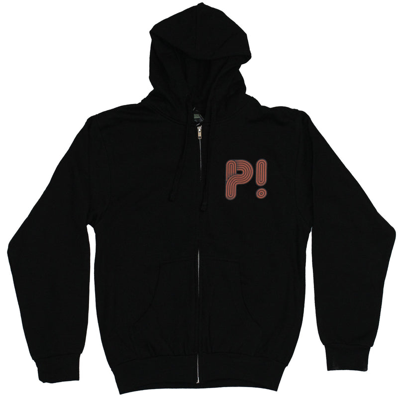 Panic at the Disco Mens Hoodie - P! Little Front Big o n Back
