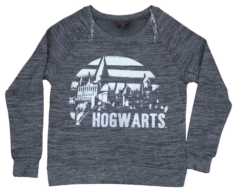 Harry Potter Girls Juniors Fashion Sweatshirt - Hogwarts Castle Image