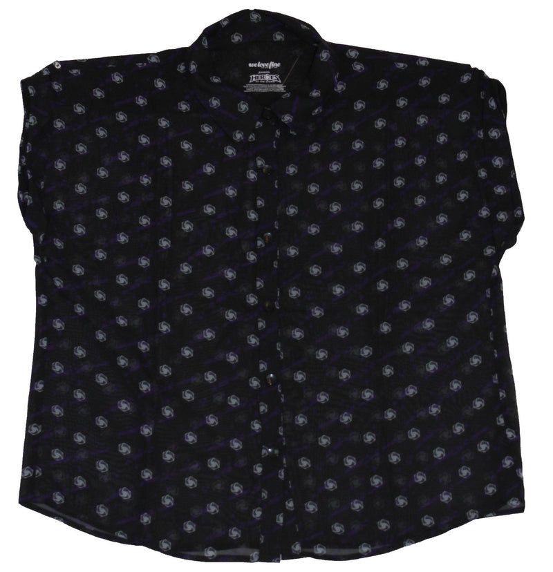 Heroes of the Storm Girls Juniors Shirt- Button Up Logo Allover