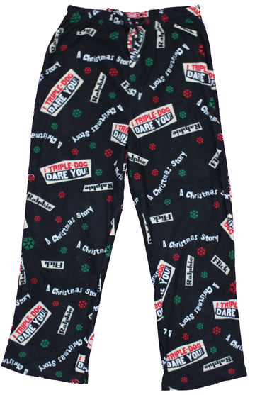 A Christmas Story Triple Dog Dare Microfleece Lounge Pajama Pants