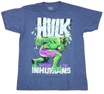 Hulk Mens T-Shirt  - Incredible Hulk Battles the Inhumans Cover