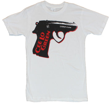 Cee Lo Green Mens T-Shirt  - Love Gun Image on White