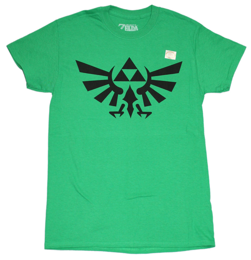 Legend of Zelda Mens T-Shirt -  Black Print Tri-Force Image