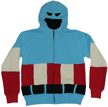 Captain America (Marvel Comics)Mens Hoodie Sweatshirt - Light Blue Costume