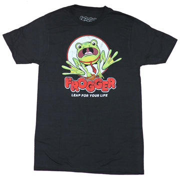 Frogger Mens T-Shirt - Classic Game Cabinet Art