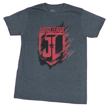 Justice League Mens T-Shirt - Jul. Shield Style Logo Image