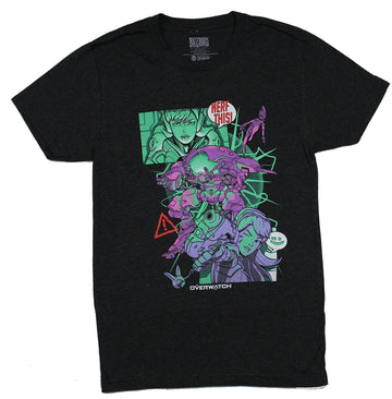 Overwatch Mens T-Shirt - D. Va Giant Nerf This Comic Style Image