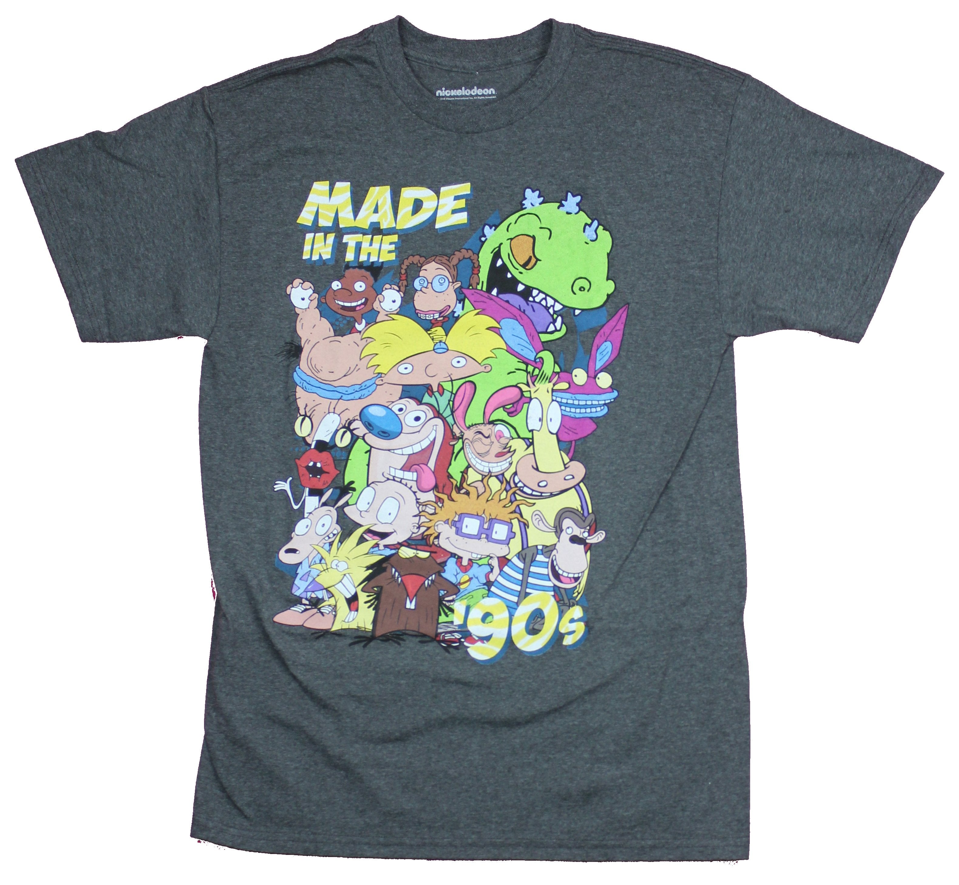 Nicktoons Mens T-Shirt - Made in the 90's Nickelodeon Cartoon Group