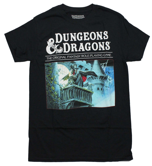 Dungeons & Dragons Mens T-Shirt - Ravenloft Original Cover Art feat. Strahd - Inmyparentsbasement.com