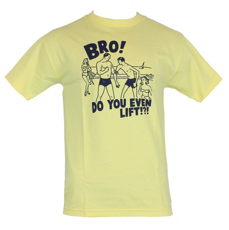 Bro Do You Even Lift Mens T-Shirt - Sand Kicking Bully Image