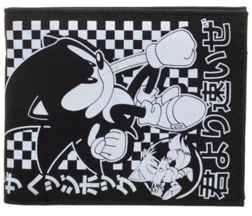 Sonic The Hedgehog BiFold  Black & White Wallet