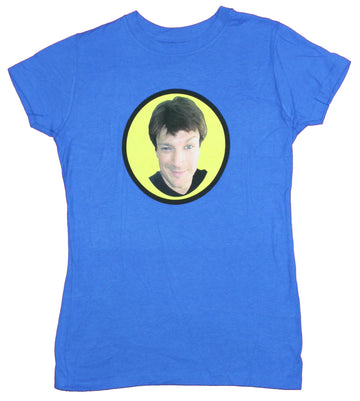 Dr. Horrible Sing A Long Blog Girls Juniors T-Shirt - Captain Hammer Wink