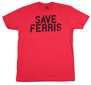 Ferris Bueller's Day Off  Mens T-Shirt  - Distressed Save Ferris Image