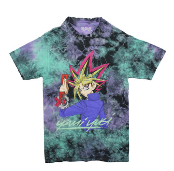 Yu-GI-OH Mens T-Shirt -  Yami Yugi Looking Back Tie Dye