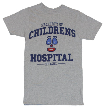 Children's Hospital Mens T-Shirt - "Property of" Brazil Clown Face Image