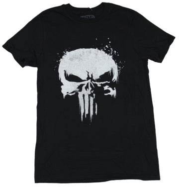 The Punisher (Marvel) Mens T-Shirt -Shadowy Skull Classic Logo
