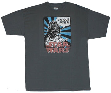 Star Wars Mens T-Shirt - "I'm Your Father!" Pleading Vader Face Image
