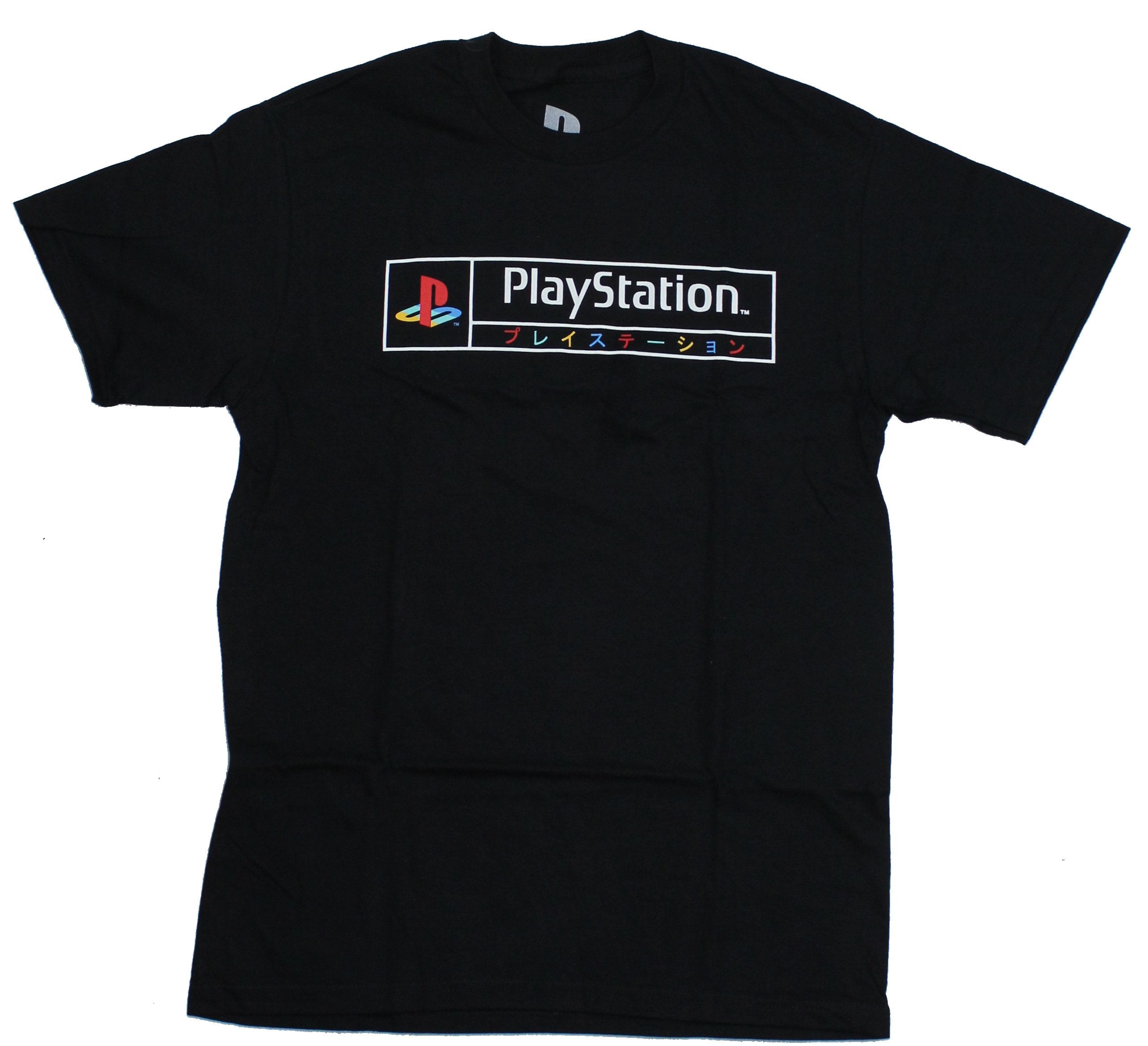 PlayStation Mens T-Shirt - Logo Name Front P Logo Back Image
