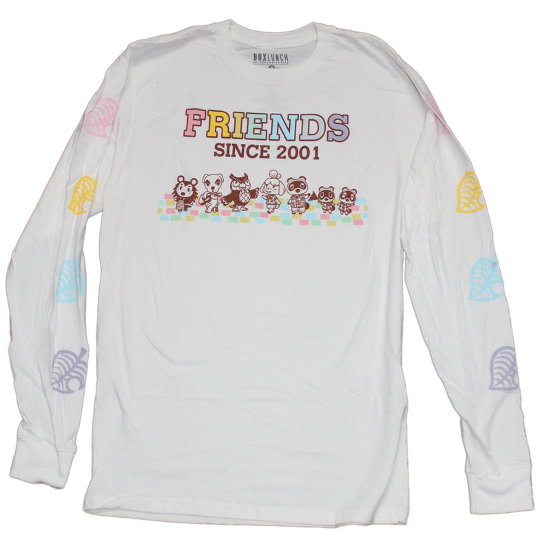 Animal Crossing Mens T-Shirt - Friends Since 2001 Animals & Sleeve Symbols - Inmyparentsbasement.com