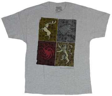 Game of Thrones Mens T-Shirt - Colorful House Box Collection