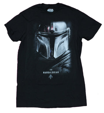 Star Wars The Madalorian Mens T-Shirt - Big Mask Image