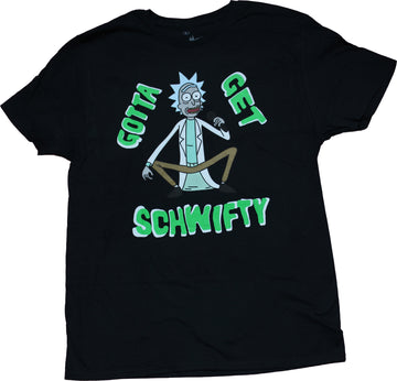 Rick & Morty Mens T-Shirt - Gotta get schwifty Rick Image