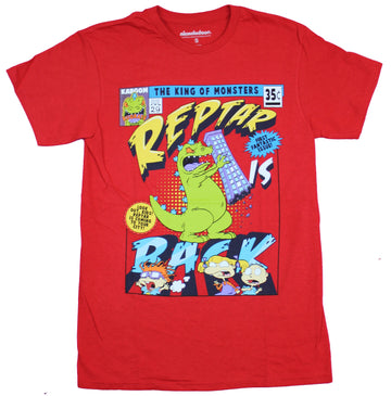 Rugrats Mens T-Shirt  - Reptar is Back Comic Cover Image