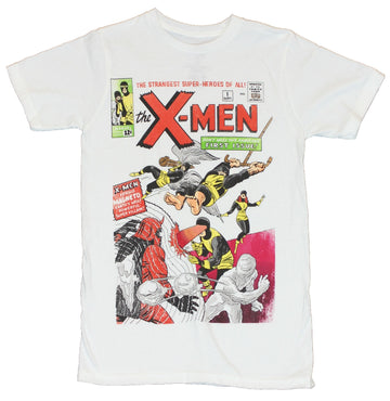 X-Men (Marvel Comics)  Mens T-Shirt - Classic Cover to Issue 1 Image