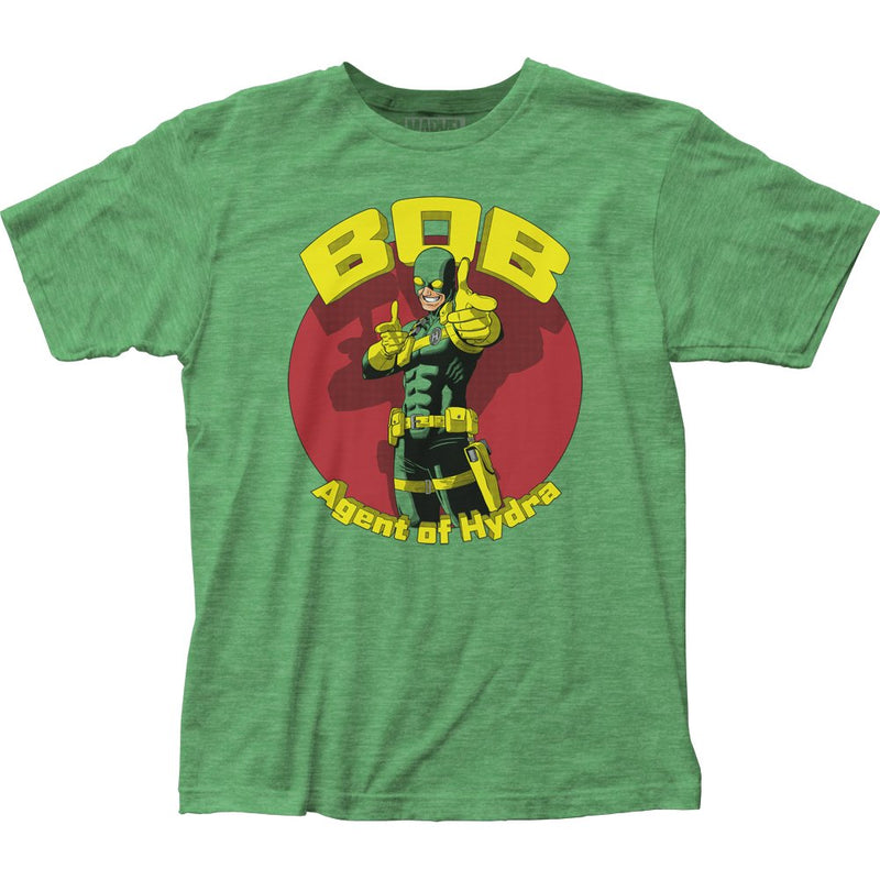 Bob Agent of Hydra (Marvel Comics) Mens T-Shirt -Pointing Logo Image