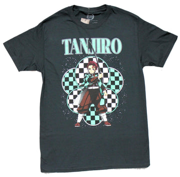 Demon Slayer Mens  T-Shirt - Tanjiro Standing Below Name